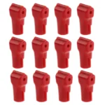 12 PCS Red ABS Display Hook / Security Lock Hook