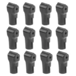 12 PCS 5.0mm Black ABS Display Hook / Security Lock Hook