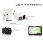 Two USB Port 2 in 1 DC/DC Power Adapter Car Charger with 12V Accessory Socket , For iPad/ iPhone/ iPod/ BlackBerry/ Galaxy/ Other Smartphone - Image 12