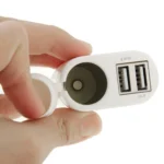 Two USB Port 2 in 1 DC/DC Power Adapter Car Charger with 12V Accessory Socket , For iPad/ iPhone/ iPod/ BlackBerry/ Galaxy/ Other Smartphone - Image 7