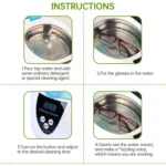 Stainless Steel Tank Digital Ultrasonic Cleaner with LCD Display for Jewelry / Watch / Denture - Image 5