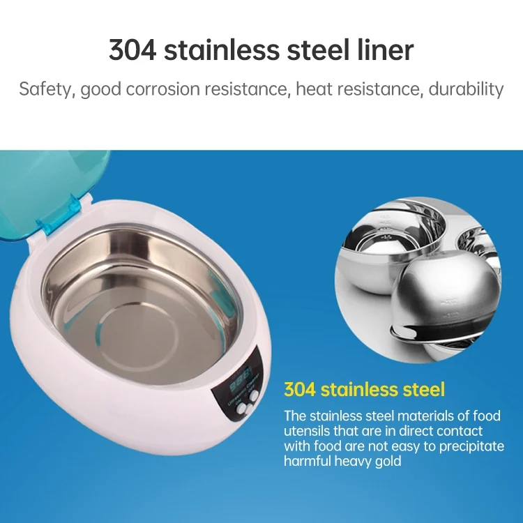 S-KA-0001_5.webp Stainless Steel Tank Digital Ultrasonic Cleaner with LCD Display for Jewelry / Watch / Denture - Image 6