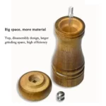 Length Classical Wooden Pepper Spice Salt Mill Grinder Muller - Image 4