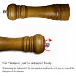 Length Classical Wooden Pepper Spice Salt Mill Grinder Muller - Image 6