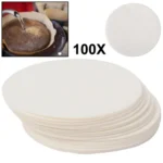 100 PCS Round Coffee Filter Paper, Diameter 60mm(White) - Image 2