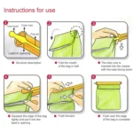 3 x Revolutionary Big Size Plastic Slide & Store Bag Sealer Keeping Fresh Bag Sealing Bar Rod Stick Strip - Image 5