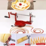 3 in 1 Multi-functional Fruit Peeling Slicing Stoning Peeler Machine(Red) - Image 5