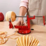 3 in 1 Multi-functional Fruit Peeling Slicing Stoning Peeler Machine(Red) - Image 7