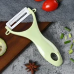 T Shaped Ceramic Skin Peeler with Durable ABS Handle, Random Color Delivery - Image 5