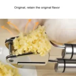 Food Grade 304 Stainless Steel Garlic Press Presser Crusher Slicer - Image 4