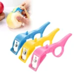 Stainless Steel Blade Plastic Handle Creative Peeler Rotating Style Fruit Knife (Random Color Delivery)