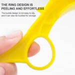 Stainless Steel Blade Plastic Handle Creative Peeler Rotating Style Fruit Knife (Random Color Delivery) - Image 3