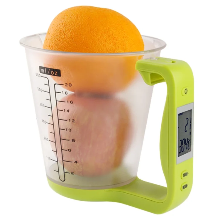 S-KA-0720_1.webp Digital Scale with Measuring Cup / Thermometer(Green) - Image 2
