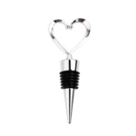 Creative Heart Design Wine Bottle Stopper(Silver) - Image 2