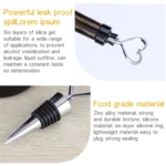 Creative Heart Design Wine Bottle Stopper(Silver) - Image 3