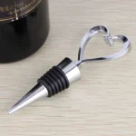 Creative Heart Design Wine Bottle Stopper(Silver) - Image 4