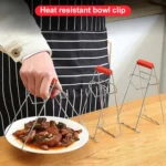 10pcs High Quality Kitchen Gadget Stainless Steel Pot Clip(Silver) - Image 5
