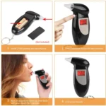 LCD Digital Alcohol Tester Breathalyzer(Black) - Image 13