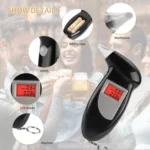 LCD Digital Alcohol Tester Breathalyzer(Black) - Image 10