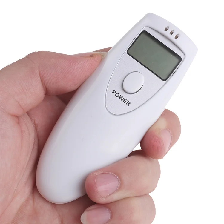 S-LBAT-0119_4.webp Digital LCD Display Breath Alcohol Tester with Audible Alert(White) - Image 5