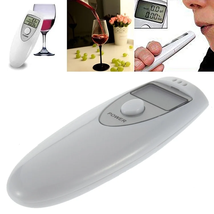 S-LBAT-0119_5.webp Digital LCD Display Breath Alcohol Tester with Audible Alert(White) - Image 6
