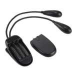 2 Arm LED Book Light, Dual Arms Clip On LED Light For Reading Camping Hiking(Black) - Image 4