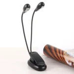 2 Arm LED Book Light, Dual Arms Clip On LED Light For Reading Camping Hiking(Black) - Image 7
