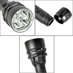 5 x XPE 15W Diving Flashlight, 5000 LM UV Purple Light, Diving Depth: 150m (Black) - Image 5