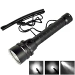 5 x XM-L2 White Light Diving Flashlight, 6800 LM, Diving Depth: 150m (Black)
