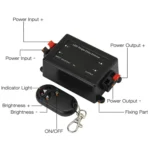 RF Wireless Controller / LED Single Color Dimmer, DC 12V(Black) - Image 3