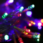 Waterproof  String Light, Length: 10m, 100 LED RGB Light with Controller, Flashing / Fading / Chasing Effect, AC 220V, EU Plug