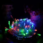 Waterproof String Light, Length: 10m, 100 LED RGB Light with Controller, Flashing / Fading / Chasing Effect, AC 220V, EU Plug - Image 6