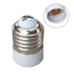 E27 to E14 Light Lamp Bulbs Adapter Converter(White)