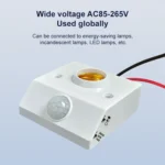 Adjustable Human Motion Sensor Lamp Holder - Image 2