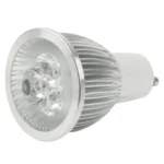 GU10 3W LED Spotlight Lamp Bulb, 3 LED, Adjustable Brightness, White Light, AC 220V - Image 2