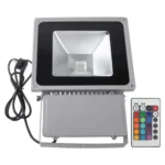80W Waterproof Floodlight Lamp , RGB LED Light with Remote Control, AC 85-265V(Black) - Image 4