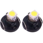 2 PCS T3 White Light 0.1W 5LM 1 LED SMD 3528 LED Instrument Light Bulb Dashboard Light for Vehicles, DC 12V(Black) - Image 2