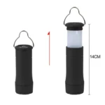 LED Flashlight Camping Lamp Handy Aluminum Ultra Bright Telescopic Torch with Clip - Image 2