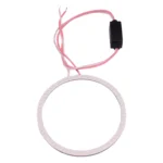 110mm 5W 180LM Angel Eyes Circles Car Headlight COB LED Lights for Vehicles, DC 12-24V - Image 2