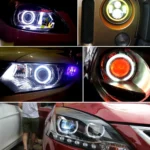 110mm 5W 180LM Angel Eyes Circles Car Headlight COB LED Lights for Vehicles, DC 12-24V - Image 7