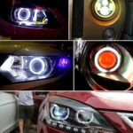90mm 5W 180LM Angel Eyes Circles Car Headlight COB LED Lights for Vehicles, DC 12-24V - Image 7