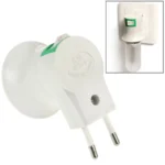 E27 to EU Plug Lamp Bulb Socket with Power Switch