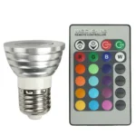 E27 3W RGB Flash LED Light Bulb with Remote Controller, AC 85-265V, Luminous Flux: 240-270lm - Image 4