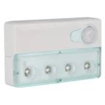 Infrared PIR Auto Sensor Motion Detector Light, Mini USB Port, 4 LED, White Light, Sensitive Distance: 3m(Baby Blue)