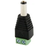 5.5mm x 2.1mm DC Power Male Jack to 2 Conductor Screw Down Connector for LED Light Controller - Image 3
