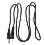 5.5 x 2.1mm DC Power Female Barrel to Male Barrel Connector Cable for LED Light Controller, Length: 1m(Black) - Image 3