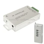 12A RF Audio Controller for RGB LED Strip Remote Controller(Silver)(Silver) - Image 2