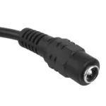 5.5 x 2.1mm Female to 2x Male DC Power Cable Connector with Switch for LED Strip, Length: 30cm(Black) - Image 3