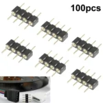 4 Pin Male Connector for RGB LED SMD Strip Light (100pcs in one packaging, the price is for 100pcs) - Image 2