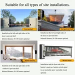 100m Alarm Dual Beam Photoelectric Infrared Detector ABT-100(Black) - Image 7